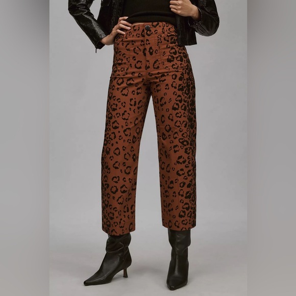 New Anthropologie The Colette Cropped Wide-Leg Pants by Maeve Size 31 - Picture 2 of 11